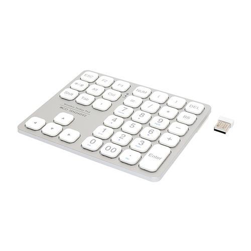 ミヨシ TEN24G02-SL シルバー ワイヤレステンキー 2.4GHz方向キー付き 無線 USB...