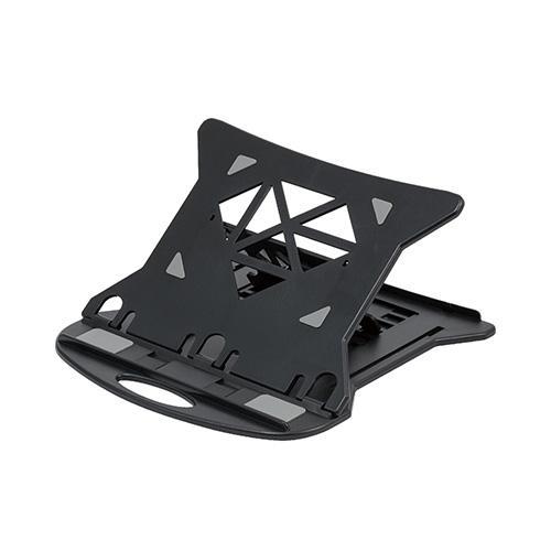 ミヨシ NS-04-BK ブラック ノートPC/タブレット対応 スタンド 360℃回転式 7段階角度...