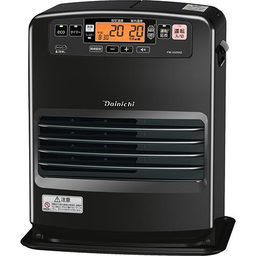 ダイニチ FW-3325KEK チャコールブラック 石油ファンヒーター　木造9畳　コンクリート12畳