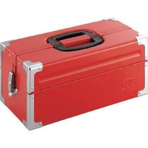 ＴＯＮＥ(トネ) BX322 ツールケース メタル V形2段式 433X220X195mm レッド