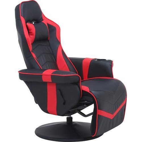 不二貿易  【組立品】ゲーミングパーソナルチェア カーナ ＢＫ／ＲＤ 53317【代引・日時指定・キ...