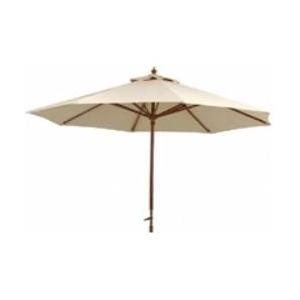 不二貿易  【完成品 一部取付 】 木製パラソル ２７０ｃｍ アイボリー ２７０ＩＶ 60154【代...