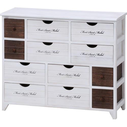 不二貿易  【完成品】 アンティークチェスト ４段 Ｌ ミッシェル２ 38049【代引・日時指定・キ...