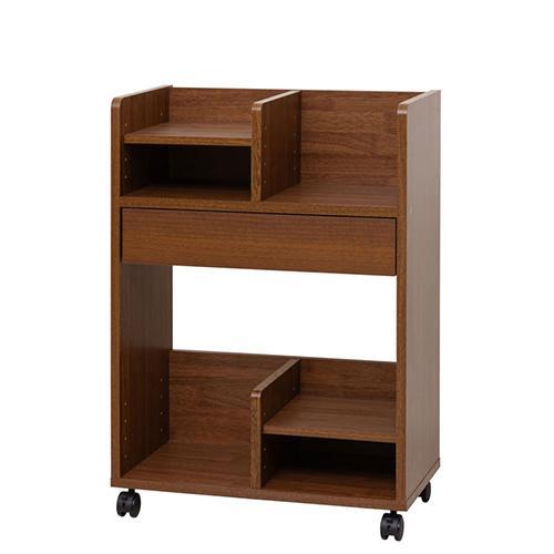 クロシオ 【組立式】12155 コンパクト ランドセル収納ワゴン ブラウン