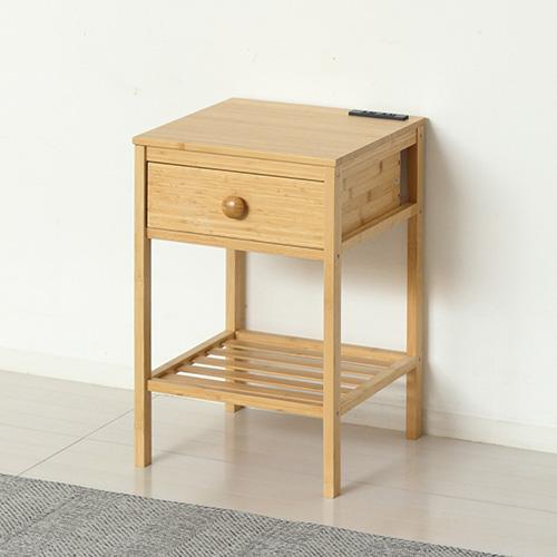 クロシオ 【組立式】23561 Bamboo サイドテーブル ナチュラル