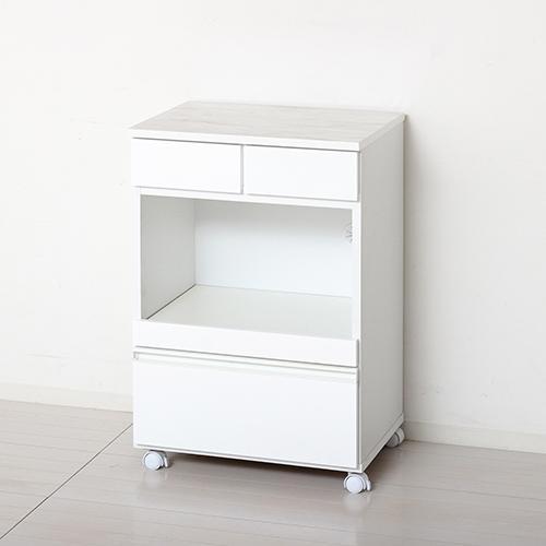 クロシオ 【完成品】 23736 ホワイト コンパクトレンジワゴン