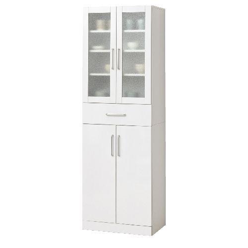 クロシオ 【組立式】 27141 ヌーヴォー食器棚 60-180 ホワイト