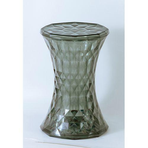 クロシオ 【完成品】スケルトン サイドテーブル グレー