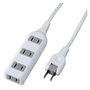 ヤザワ 耐トラ付タップ 4個口 5m Y02S405WH ホワイト