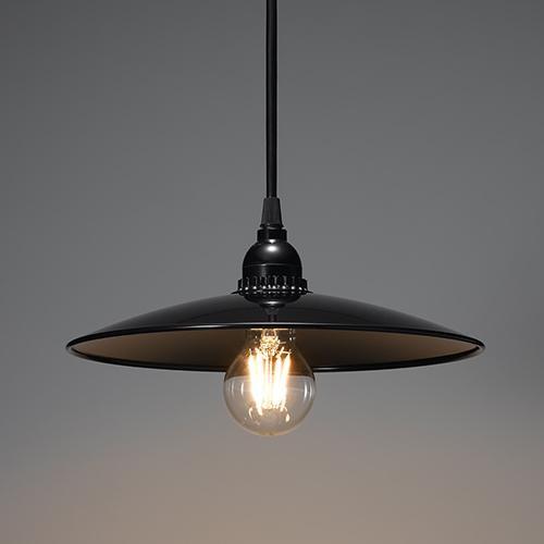 ヤザワ PDR04L01BK ブラック レトロ ペンダントライト ランプ付き