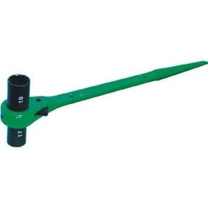 スーパーツール RN-1417WL 両ロングソケット・両口ラチェットレンチ 爪式 六角対辺：14×1...