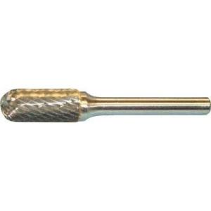 スーパーツール SB2C07 超硬バーシャンク径6mm 先丸円筒型 ダブルカット 刃径：11.0