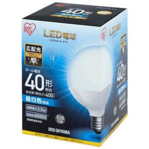 アイリスオーヤマ(Iris Ohyama) LDG4N-G-4V4 LED電球(昼白色) E26口金 40W形相当 400lm