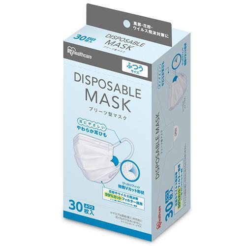 アイリスオーヤマ(Iris Ohyama) 20PN-30PM ホワイト ディスポーザブルプリーツマ...