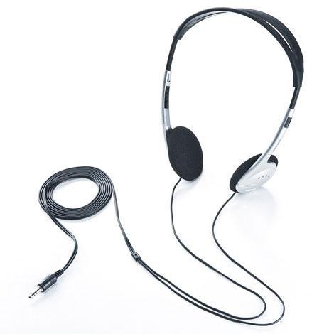 サンワサプライ MM-HP208N ブラック マルチメディアヘッドホン