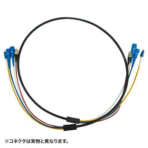 サンワサプライ HKB-LCLCWPRB1-30 ブラック 防水ロバスト光ファイバケーブル 約30m