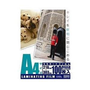 オーム電機(OHM) LAM-FA41003 A4 100ミクロン ラミフィルム 100枚