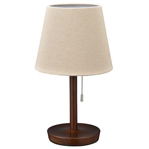 オーム電機(OHM) TT-YN26MAW-T ブラウン テーブルスタンド 木製 06-3810