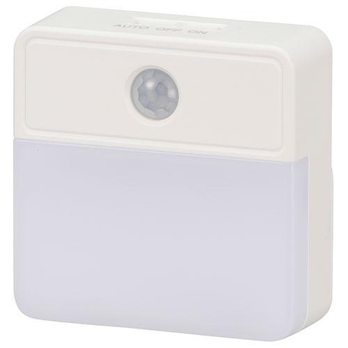 オーム電機(OHM) NIT-BLA6JSQ-W LEDセンサーナイトライト 明暗+人感 屋内用 電...