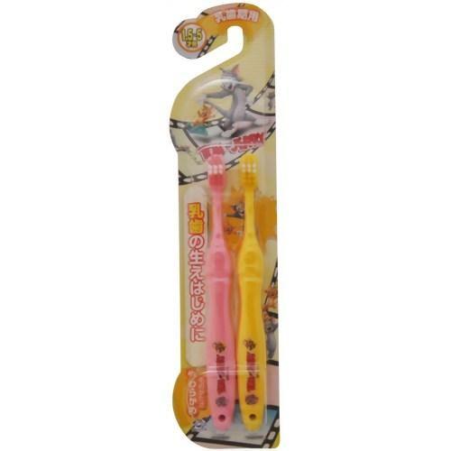 ジャックス トム&amp;ジェリーハブラシ 乳歯期用 1.5-5才 2本組