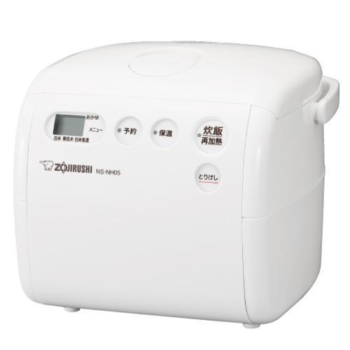 象印(ZOJIRUSHI) NS-NH05-WZ ソフトホワイト 極め炊き マイコン炊飯ジャー 3合