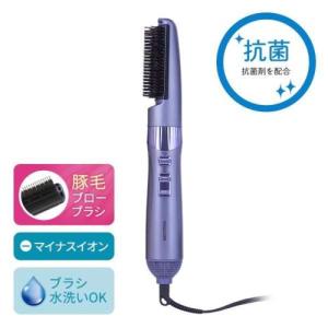 テスコム(TESCOM) TC430A-V パープル ione イオネ カーリングヘアードライヤー 豚毛ブローブラシ付属｜eccurrent