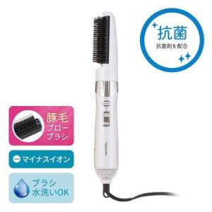 テスコム(TESCOM) TC430A-Wホワイト ione イオネ カーリングヘアードライヤー 豚毛ブローブラシ付属｜eccurrent