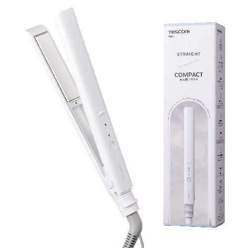 テスコム(TESCOM) TS367A-W ホワイト ヘアアイロン ストレート 25mm ナノセラミ...