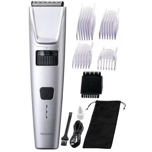 テスコム(TESCOM) TT590B-S シルバー ヘアカッター バリカン 防水設計 充電式 交流...