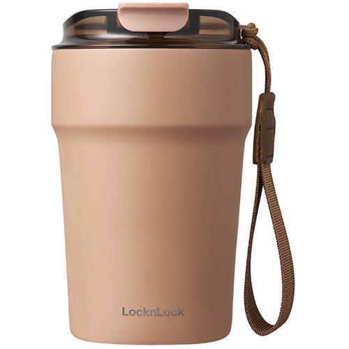 ベストコ LIV PLUS タンブラー 400ml ふた付き 保温 保冷 セラミック ブラウン LH...