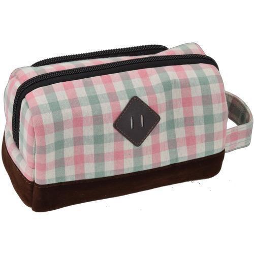 エツミ V82578 ピンクグリーン クッションケース