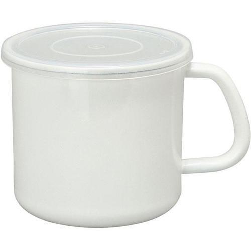 野田琺瑯(nodahoro) ホワイトシリーズ 持ち手付きストッカー 丸型S ホワイト