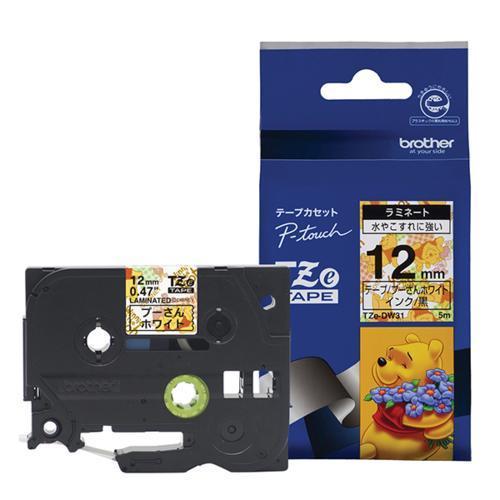 ブラザー(brother) TZe-DW31 ピータッチ ディズニーキャラクター 黒文字/プーさんホ...