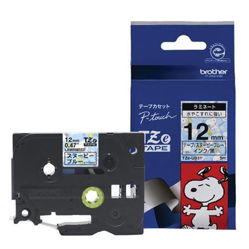 ブラザー(brother) TZe-UB31 ピータッチ スヌーピーキャラクター 黒文字/スヌーピー...
