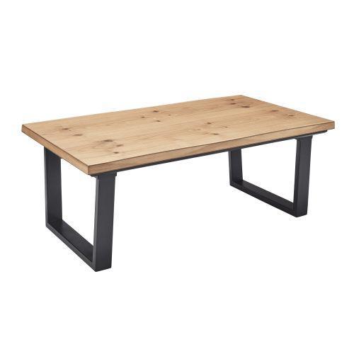 ユアサプライムス ジーク105 NA ナチュラル リビングこたつ 天然木突板仕様 105×60cm