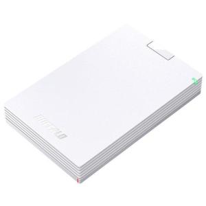 バッファロー(BUFFALO) HD-PCG500U3-WA(ホワイト) ポータブルHDD 500GB USB3.1(Gen1) /3.0/2.0接続｜ECカレント