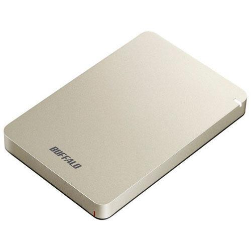 バッファロー(BUFFALO) HD-PGF1.0U3-GLA ゴールド ポータブルHDD 1TB ...