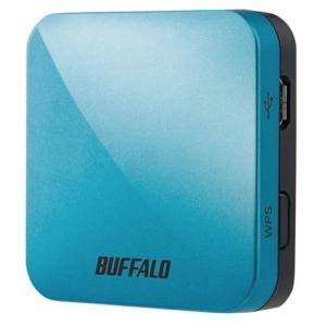 バッファロー(BUFFALO) WMR-433W2-TB(ターコイズブルー) 11ac対応 トラベル ホテル用Wi-Fiルーター｜ECカレント