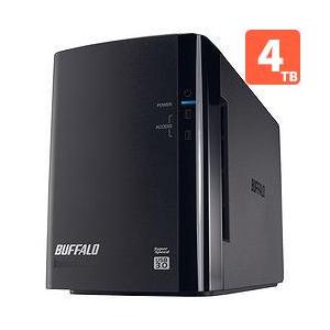 バッファロー(BUFFALO) HD-WL4TU3/R1J 外付HDD 4TB USB3.0接続 RAID対応 2ドライブ｜eccurrent