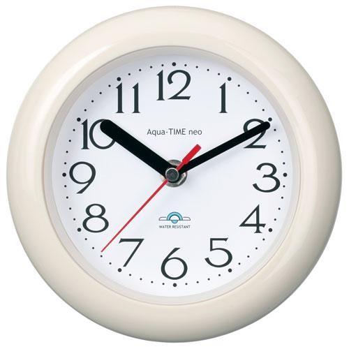 芳国産業 YT5232WH 白 置き掛け兼用時計 アクアタイム・ネオ