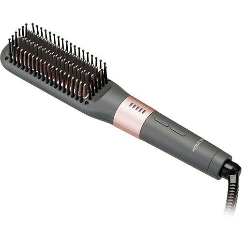 コイズミ(KOIZUMI) KHR-6800-H グレー ボブスタイル ヘアアイロン ブラシ型 4段...