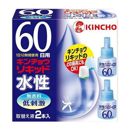 KINCHO(金鳥) 水性キンチョウリキッド 60日 無香料 取替え液 2個入