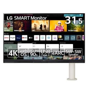 LGエレクトロニクス(LG) 32SQ780S-W LG SMART Monitor 31.5型 4KwebOS搭載ディスプレイ エルゴアームモデル｜ECカレント