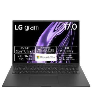 LGエレクトロニクス LG 17Z90S-MA78J2 LG gram 17型 Core Ultra 7/16GB/1TB/Office オブシディアンブラック 17Z90S-MA78J2｜eccurrent