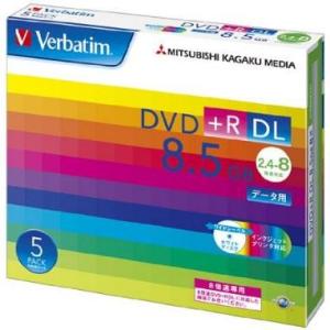 Verbatim(バーベイタム) DTR85HP5V1 データ用 DVD+R DL 8.5GB 1回記録 プリンタブル 8倍速 5枚｜eccurrent