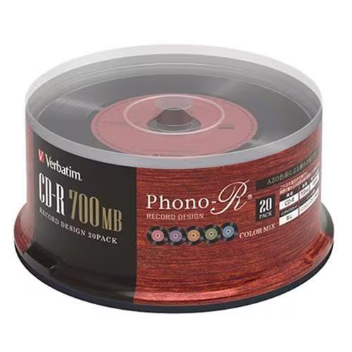Verbatim(バーベイタム) SR80FHX20SV6 Verbatim CD-R 700MB ...