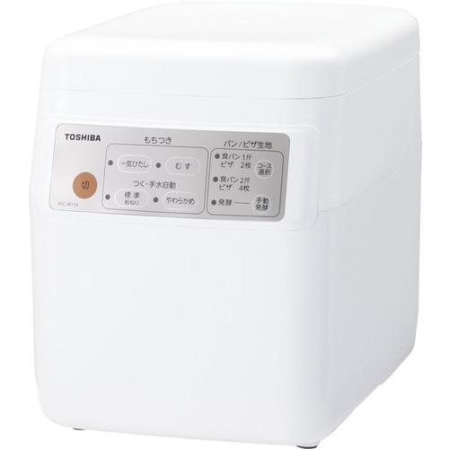 【長期保証付】東芝(TOSHIBA) もちっ子生地職人 もちつき機 1升用 PFC-M116-W グ...