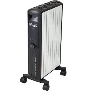 【長期保証付】デロンギ(DELONGHI) MDHU12-BK ピュアホワイトマットブラック マルチダイナミックヒーター 木造8畳/鉄筋10畳