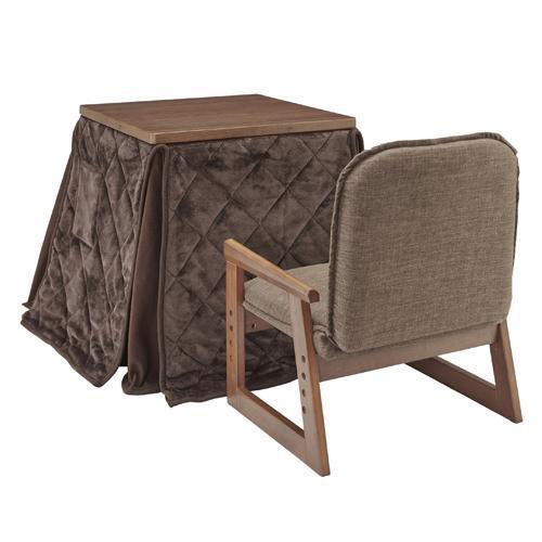 【長期保証付】ユアサプライムス NGM-N55DLH-FBR おひとり様こたつ なごみ 55cm 5...