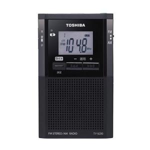 【長期保証付】東芝(TOSHIBA) TY-SCR5-K(ブラック) LEDライト付きポケットラジオ｜eccurrent